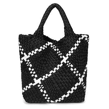 Amazon.co.jp: 手織りハンドバッグ大容量トートバッグ